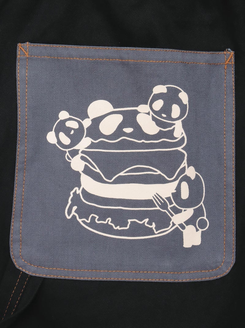 【PANDIESTA JAPAN】“アメリカンダイナー”刺繍入りセパレートダブルニーパンツ〔別注〕