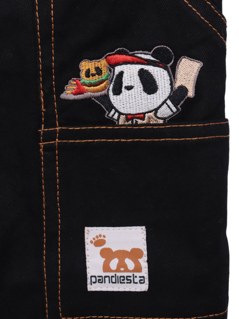 【PANDIESTA JAPAN】“アメリカンダイナー”刺繍入りセパレートダブルニーパンツ〔別注〕
