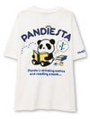 【PANDIESTA JAPAN】“リーディングパンダ”刺繍入りTシャツ