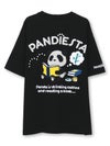 【PANDIESTA JAPAN】“リーディングパンダ”刺繍入りTシャツ