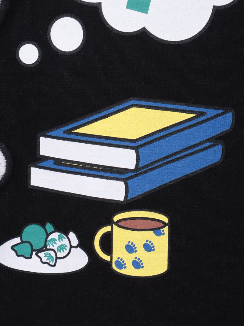 【PANDIESTA JAPAN】“リーディングパンダ”刺繍入りTシャツ