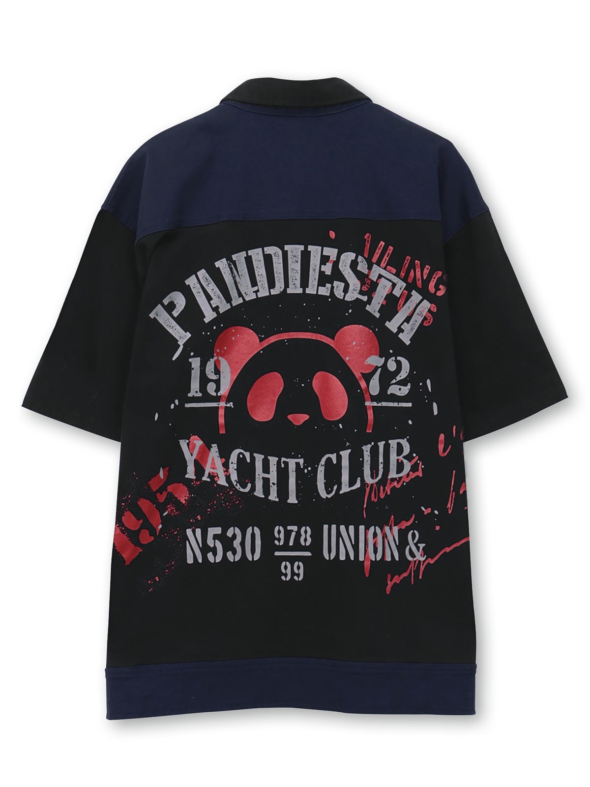 【PANDIESTA JAPAN】“ヨットクラブ”ツイル切替シャツ
