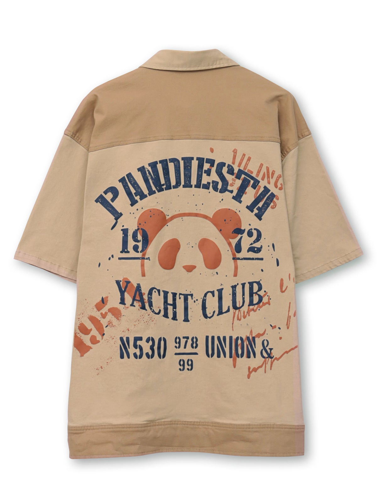 【PANDIESTA JAPAN】“ヨットクラブ”ツイル切替シャツ