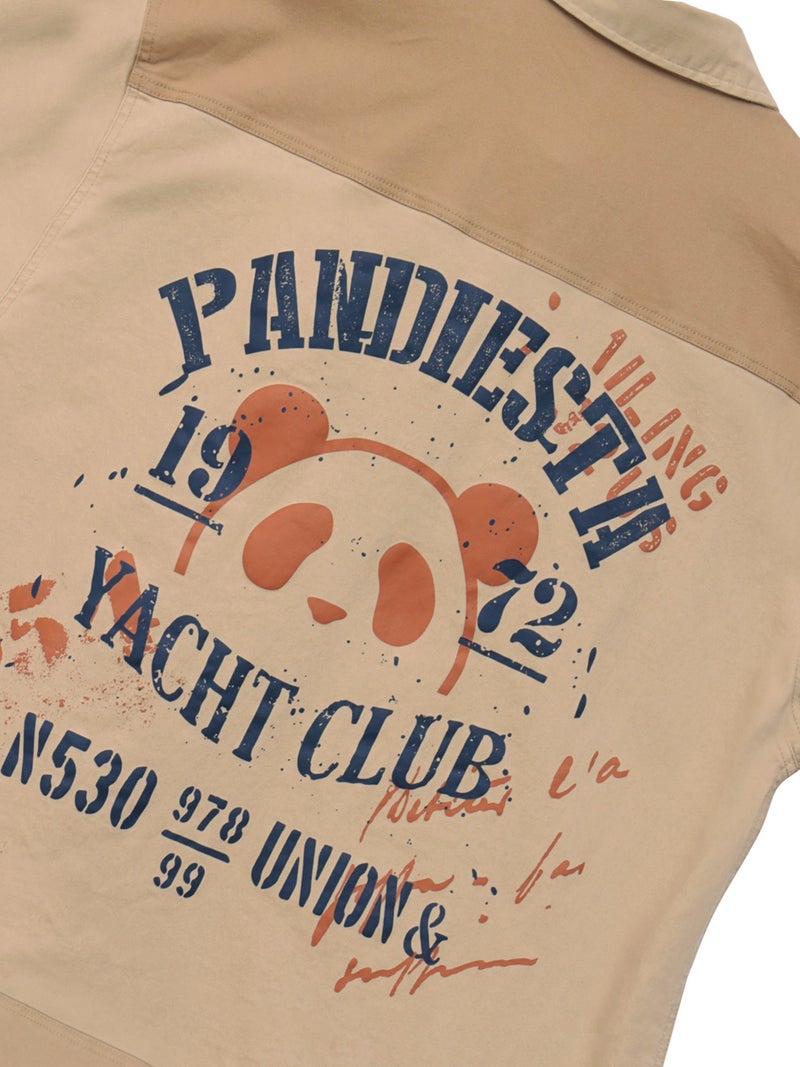 【PANDIESTA JAPAN】“ヨットクラブ”ツイル切替シャツ