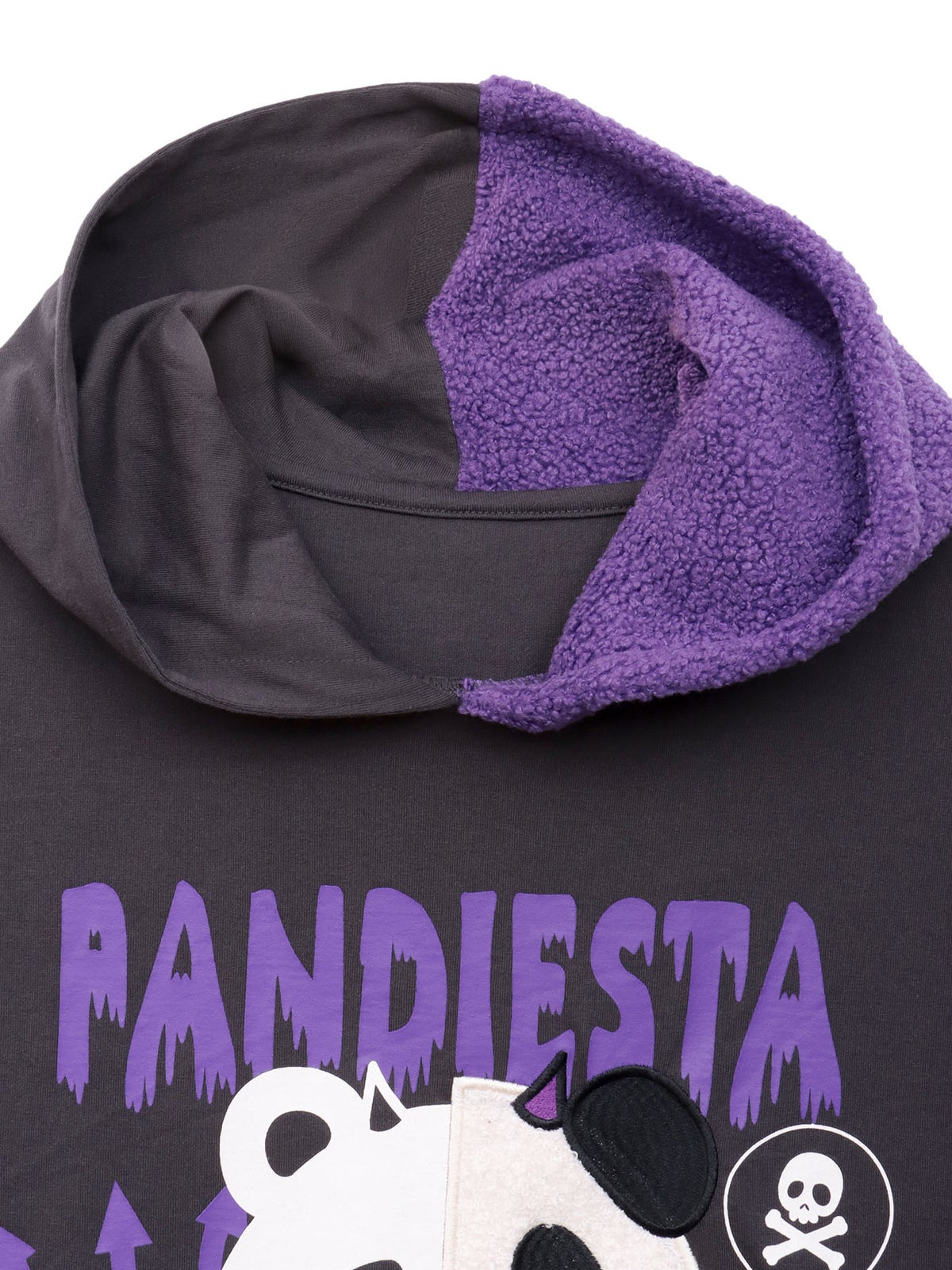 【PANDIESTA JAPAN】“デビルパンダハーフBONE”切替半袖パーカー