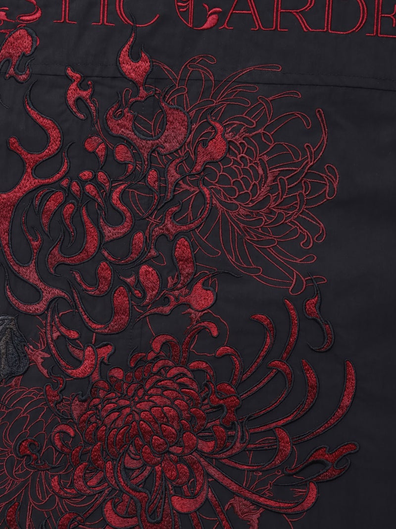 【DRASTIC GARDEN】“火炎ノ菊”総刺繍変形シャツ