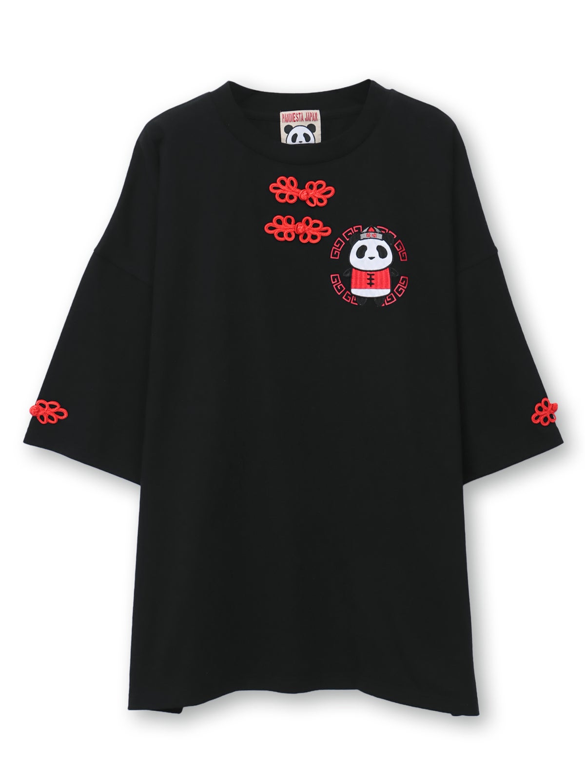 【PANDIESTA JAPAN】“カンフーパンダ”刺繍入りTシャツ