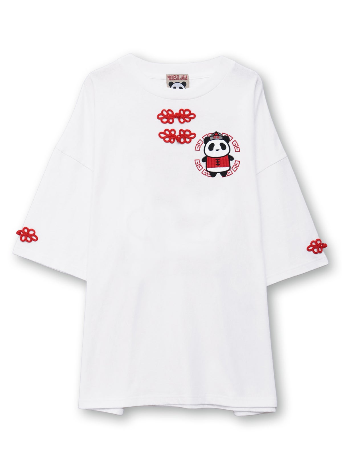 【PANDIESTA JAPAN】“カンフーパンダ”刺繍入りTシャツ