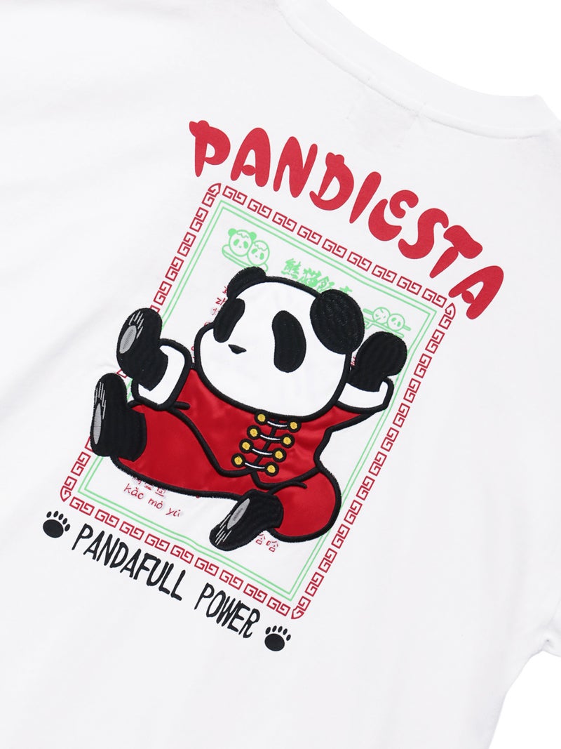 【PANDIESTA JAPAN】“カンフーパンダ”刺繍入りTシャツ