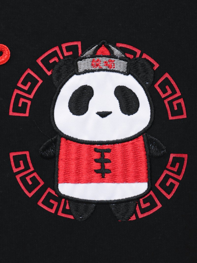 【PANDIESTA JAPAN】“カンフーパンダ”刺繍入りTシャツ