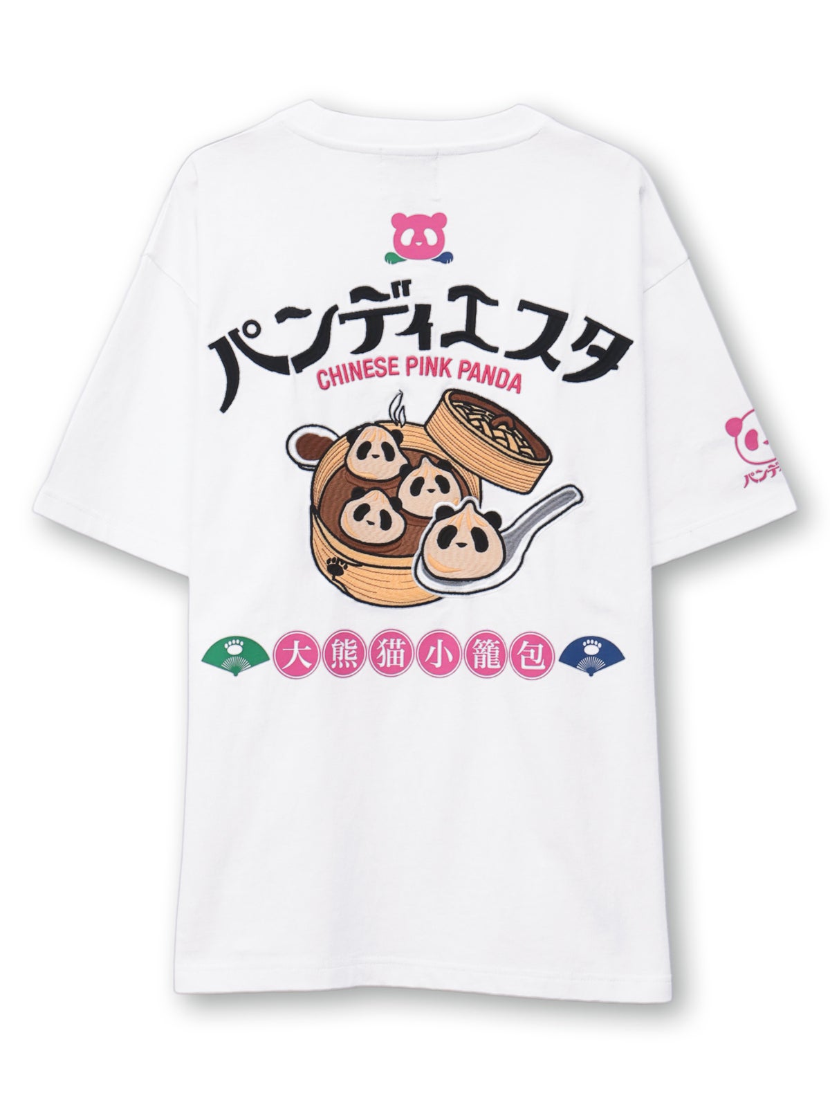 【PANDIESTA JAPAN】“小籠包パンダ”刺繍入りTシャツ