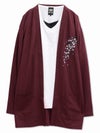【雅結】桜刺繍カーディガン×Tシャツセット