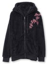 【雅結】桜刺繍ZIPパーカーアンサンブル