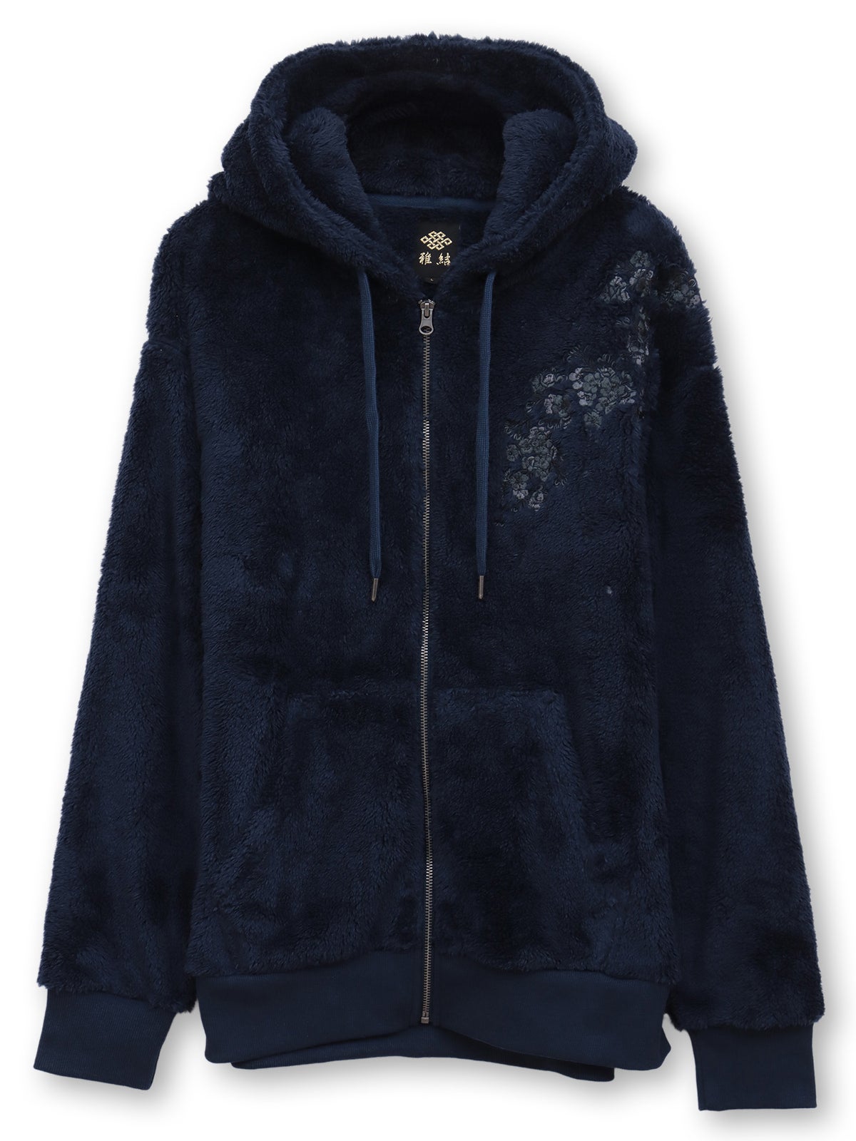 【雅結】桜刺繍ZIPパーカーアンサンブル
