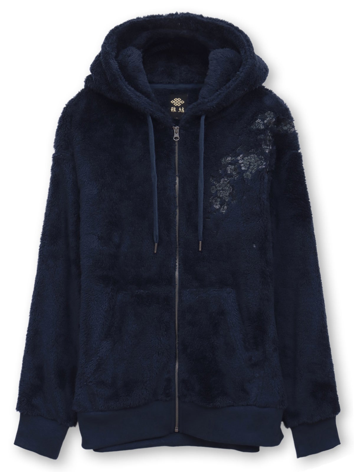 【雅結】桜刺繍ZIPパーカーアンサンブル