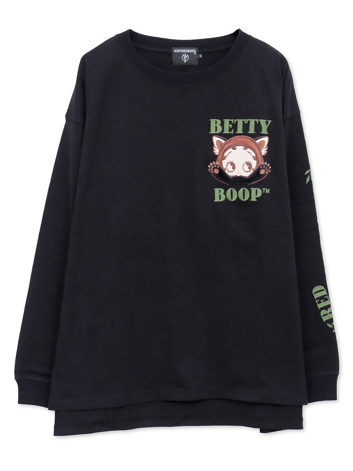 【BETTY BOOP】“レッサーパンダベティ”総刺繍ロンT〔別注〕