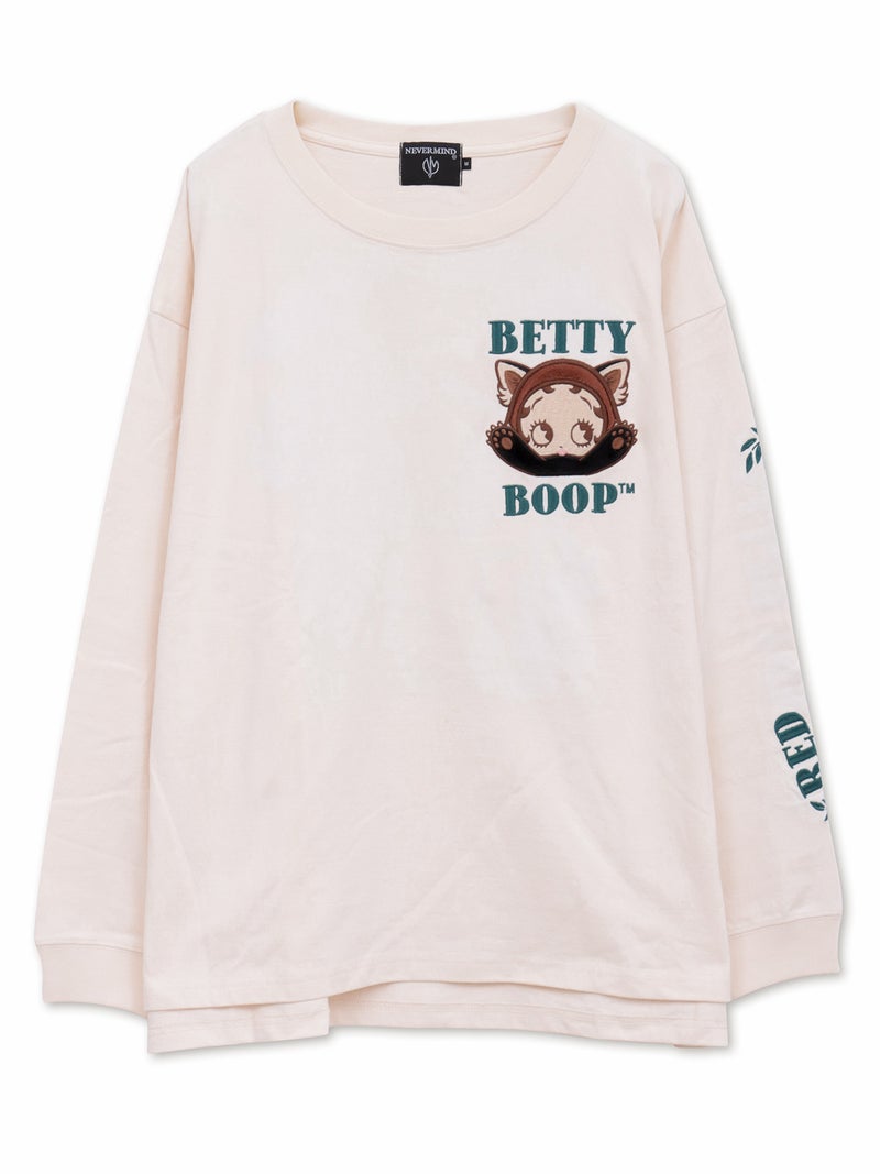【BETTY BOOP】“レッサーパンダベティ”総刺繍ロンT〔別注〕