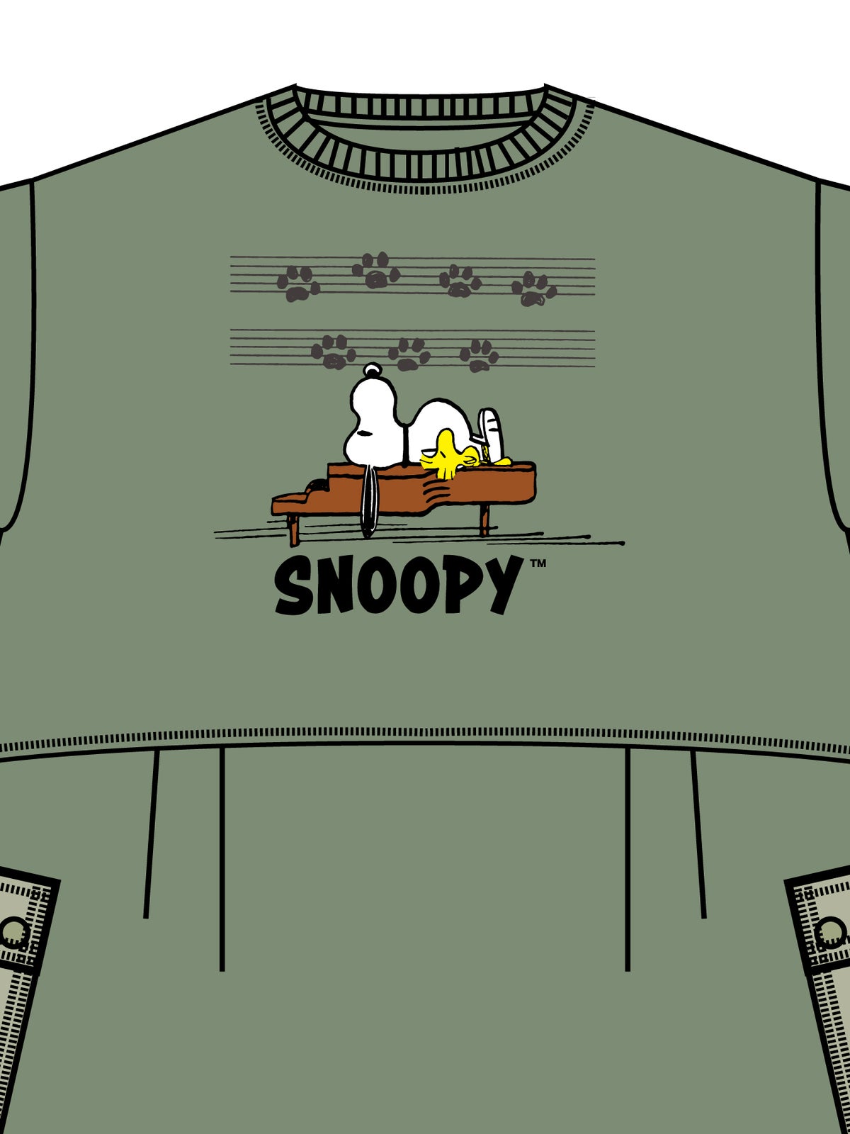 【JUICY×PEANUTS】“VINTAGE SNOOPY”異素材切替 総刺繍バルーンワンピース〔Lady's〕〔別注〕