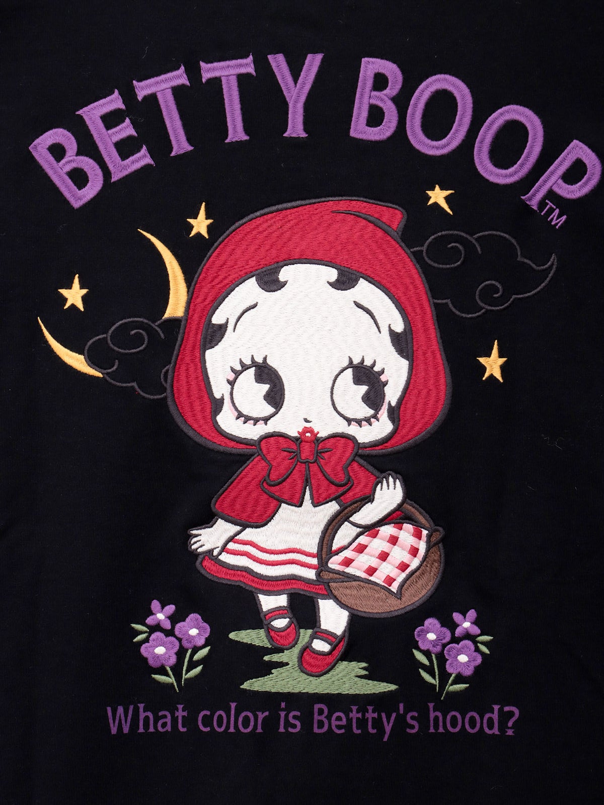 【BETTY BOOP】“赤ずきんベイビーベティ”刺繍入りロンT
