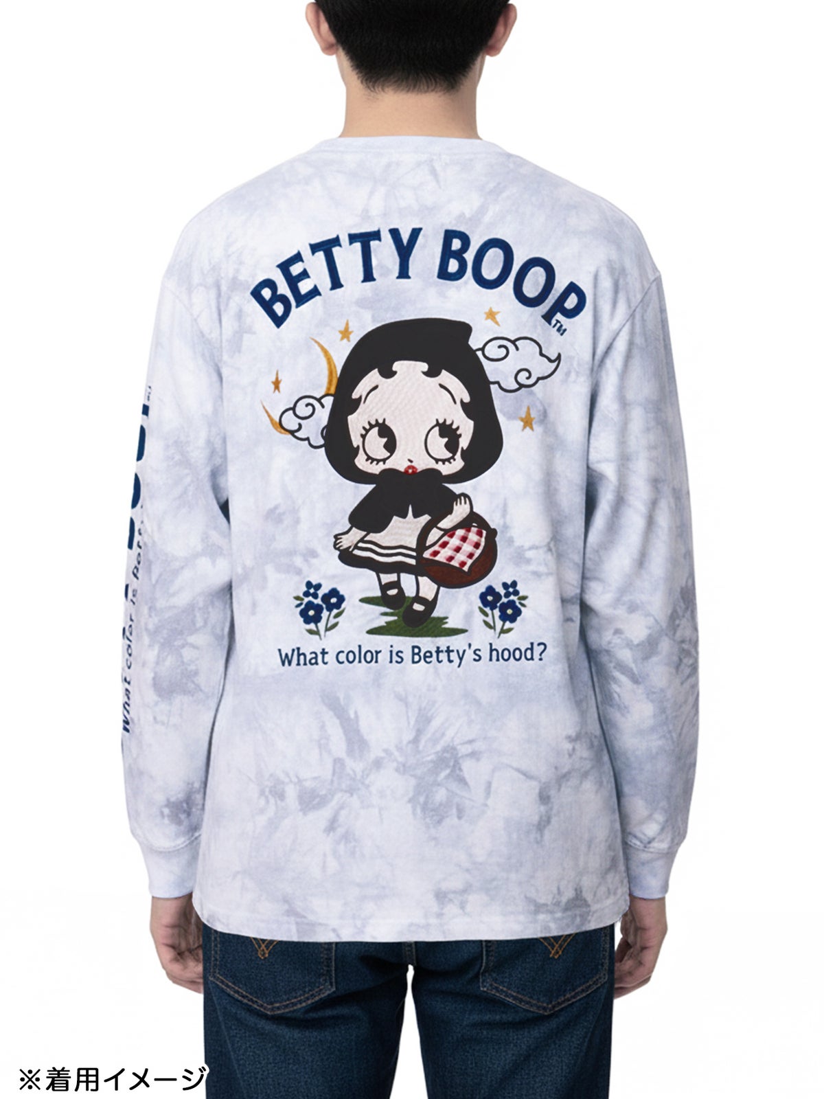 【BETTY BOOP】“赤ずきんベイビーベティ”刺繍入りロンT