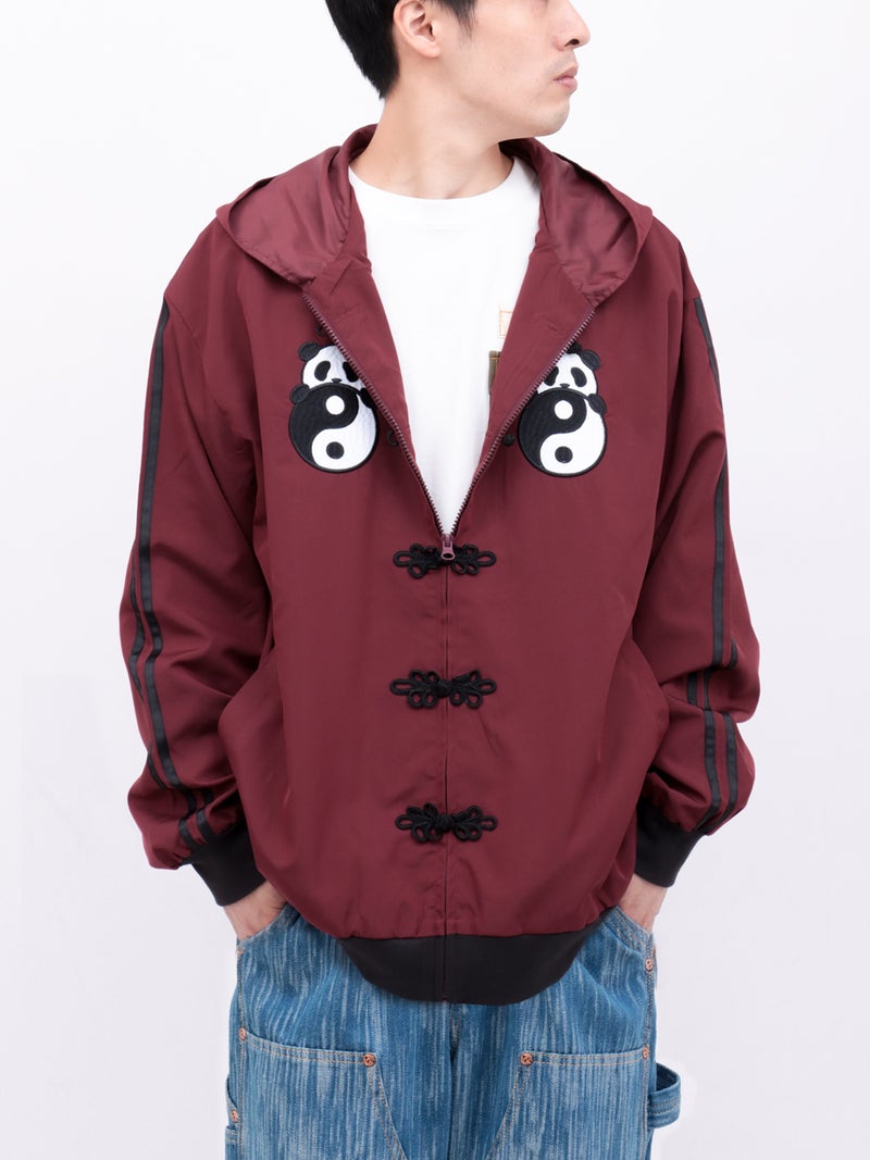 【PANDIESTA JAPAN】“中華パンダ”刺繍入りなりきりフードブルゾン