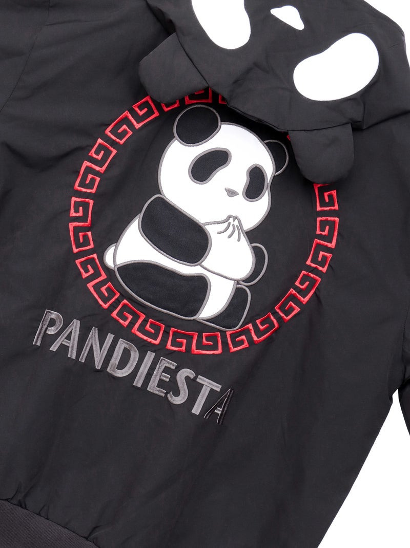 【PANDIESTA JAPAN】“中華パンダ”刺繍入りなりきりフードブルゾン