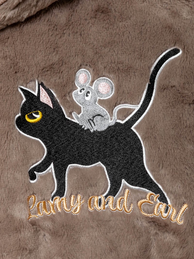 【LiN】“Lamy & Earl雨上がりの午後”フェイクファーZIPパーカー