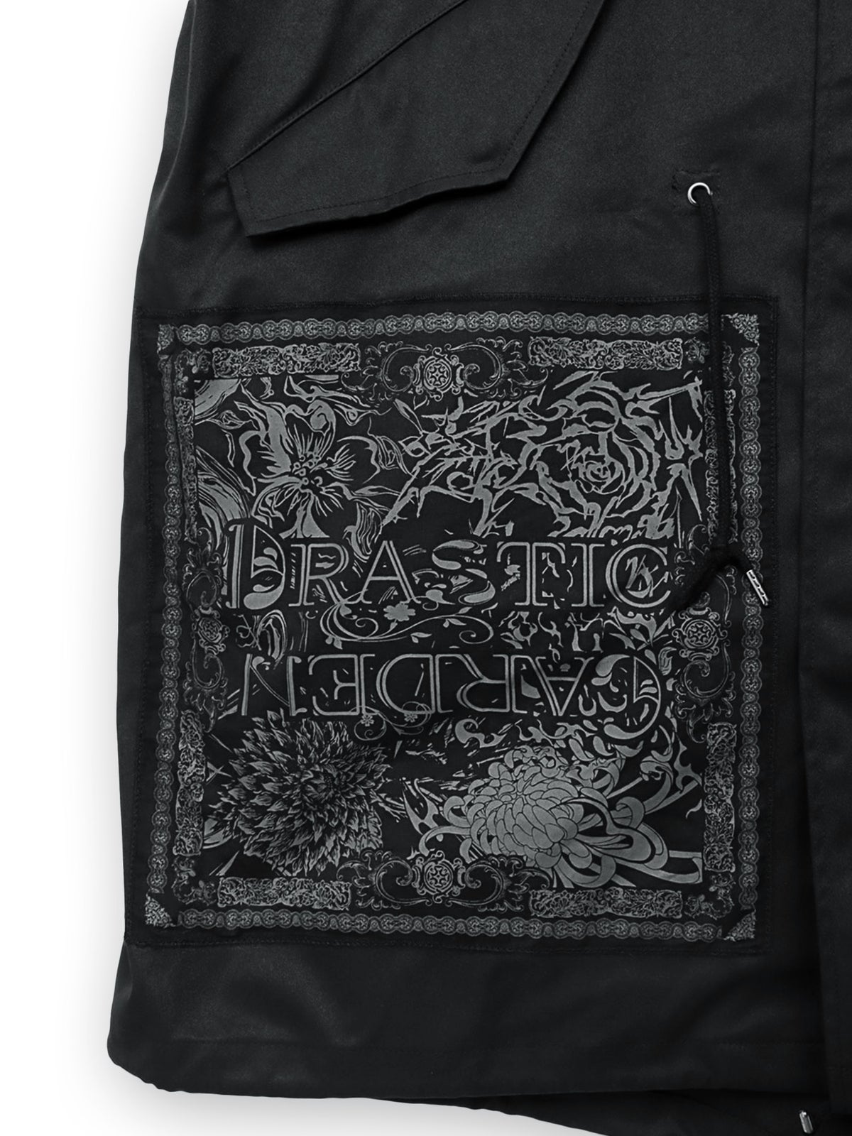 【DRASTIC GARDEN】“劇薬ノ園”刺繍入り3WAYモッズコート