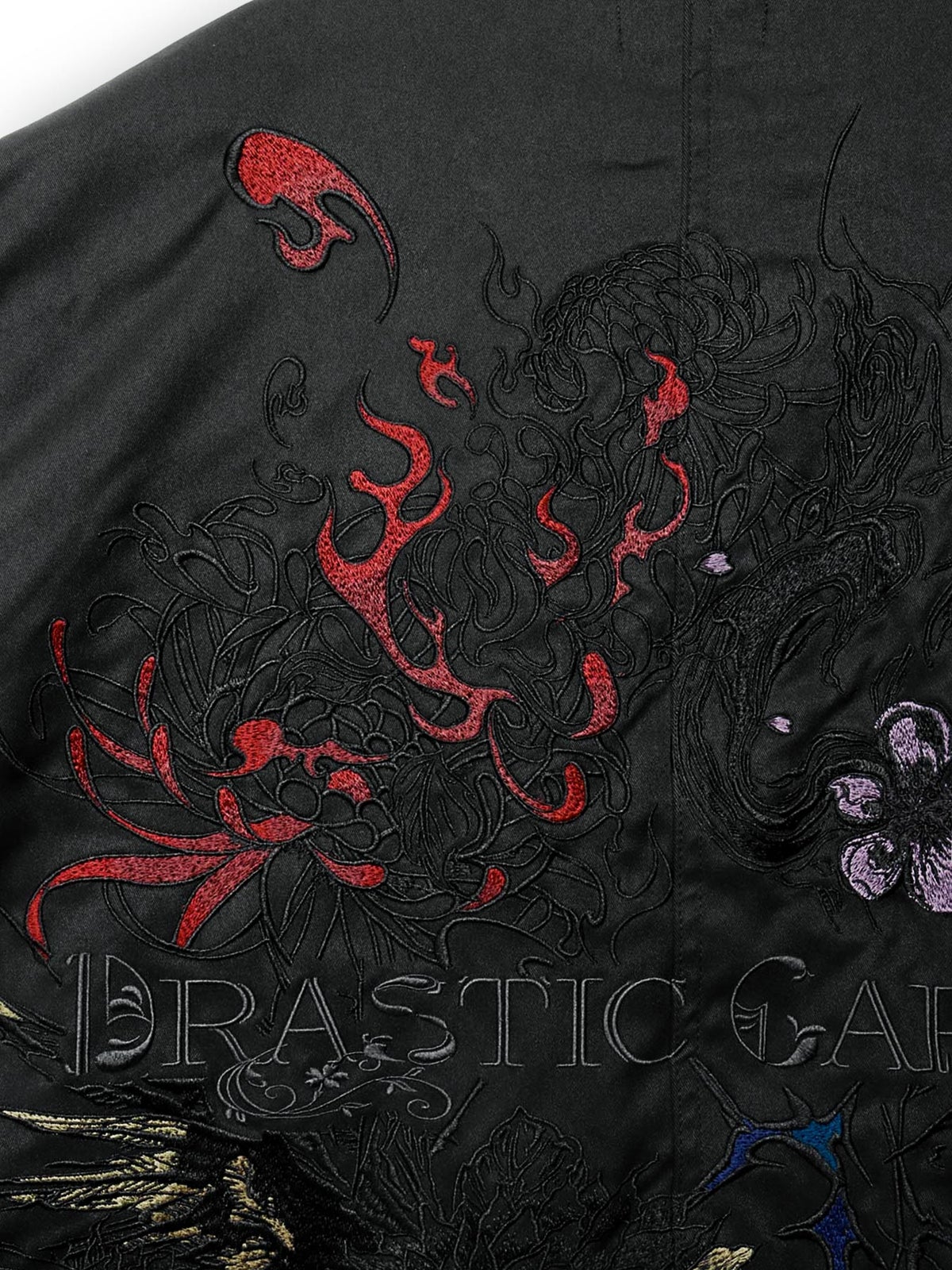  【DRASTIC GARDEN】“劇薬ノ園”刺繍入り3WAYモッズコート