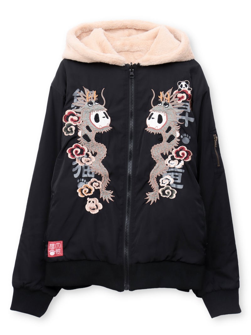 【PANDIESTA JAPAN】“パンドラゴン昇龍”刺繍入りリバーシブルMA-1