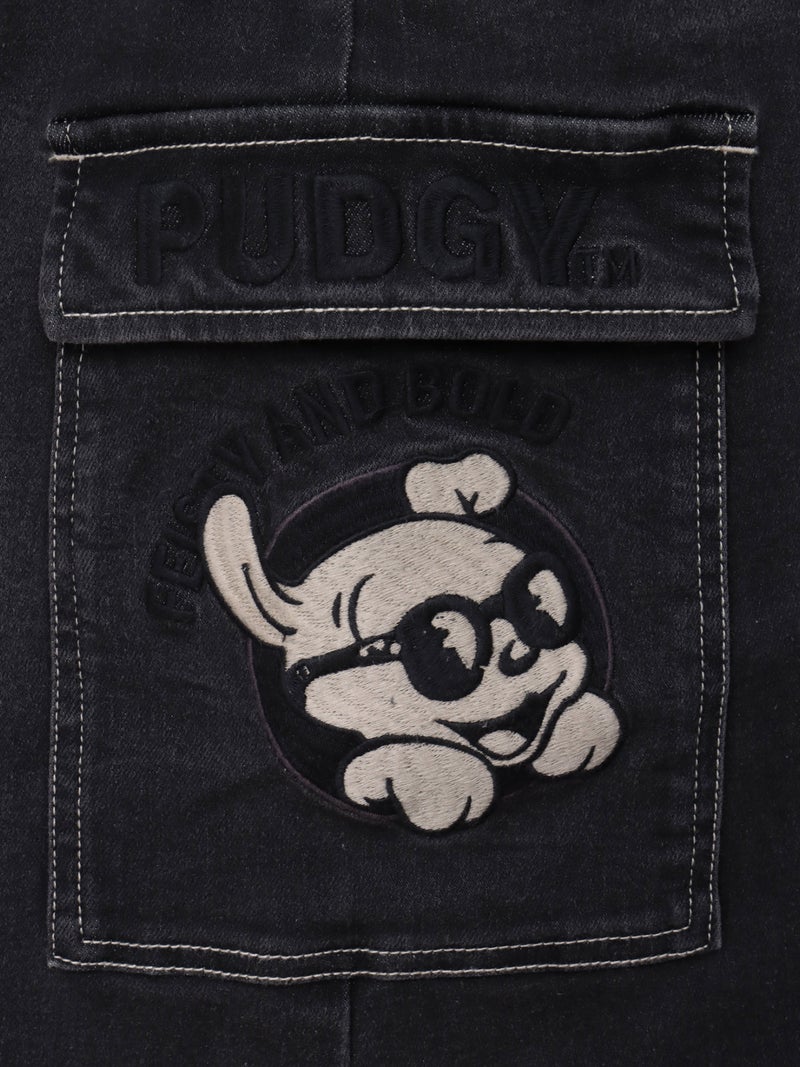 【BETTY BOOP】“ベティ＆パジー”総刺繍デニムスカート
