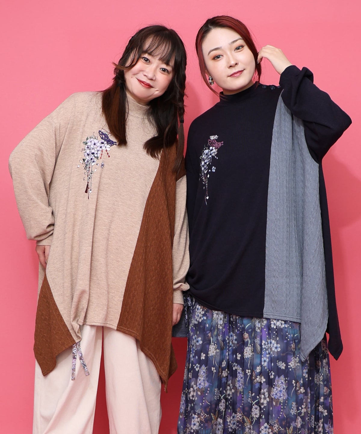 【雅結×iS ScoLar】コラボ 異素材切替プルオーバー