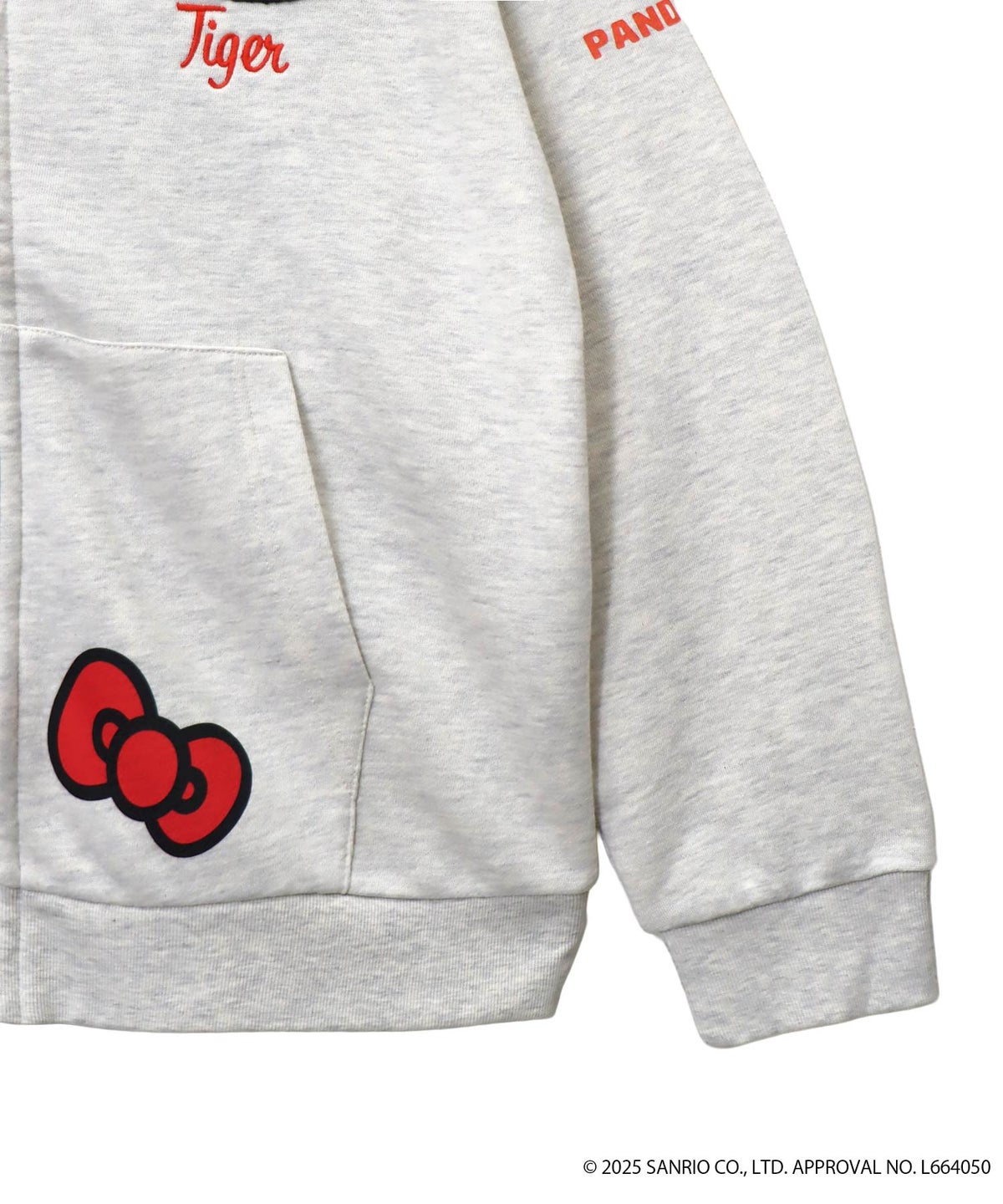 【Hello Kitty×PANDIESTA JAPAN】“なりきり龍虎”刺繍入りZIPパーカー