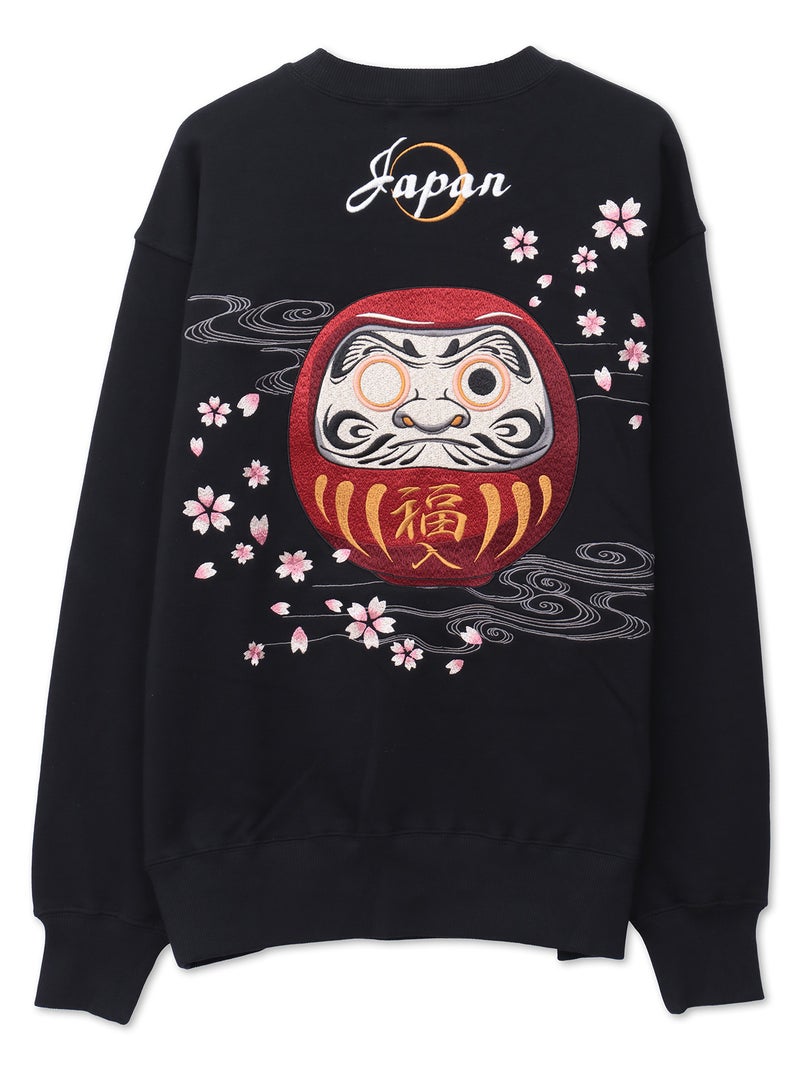 【絡繰魂】“達磨JAPAN”刺繍入りトレーナー