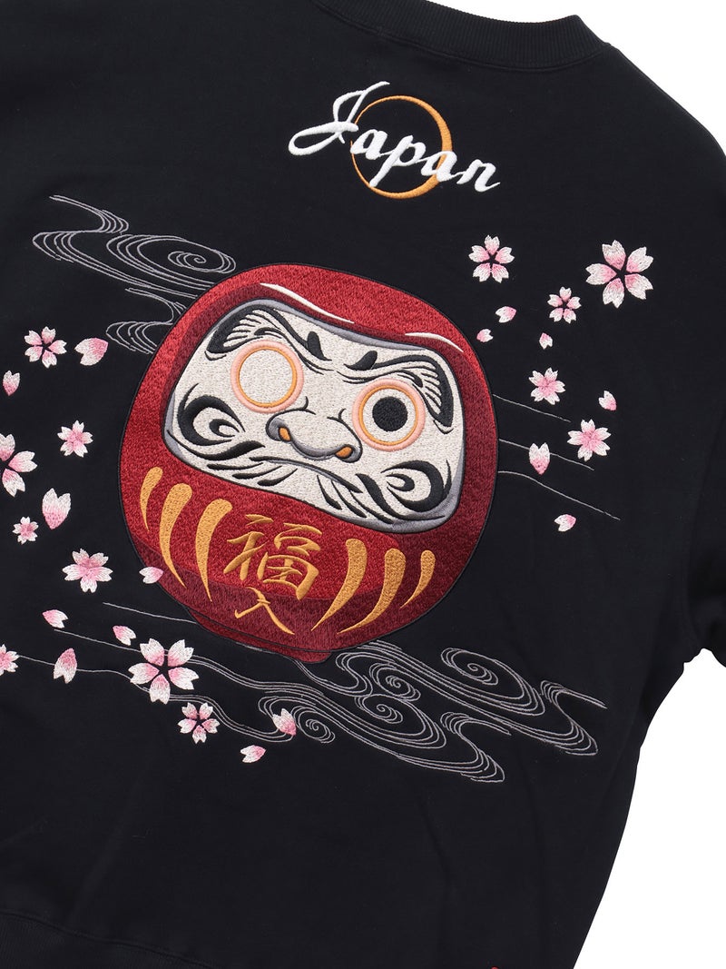 【絡繰魂】“達磨JAPAN”刺繍入りトレーナー