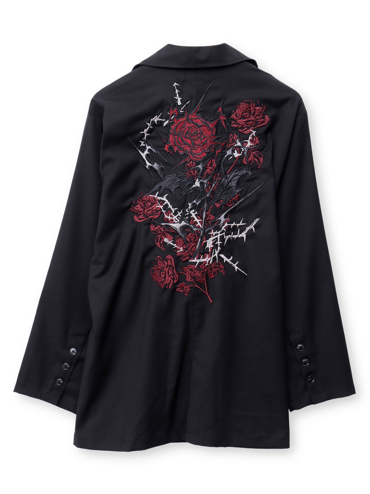 【DRASTIC GARDEN】“稲妻ノ薔薇”総刺繍BIGテーラードジャケット
