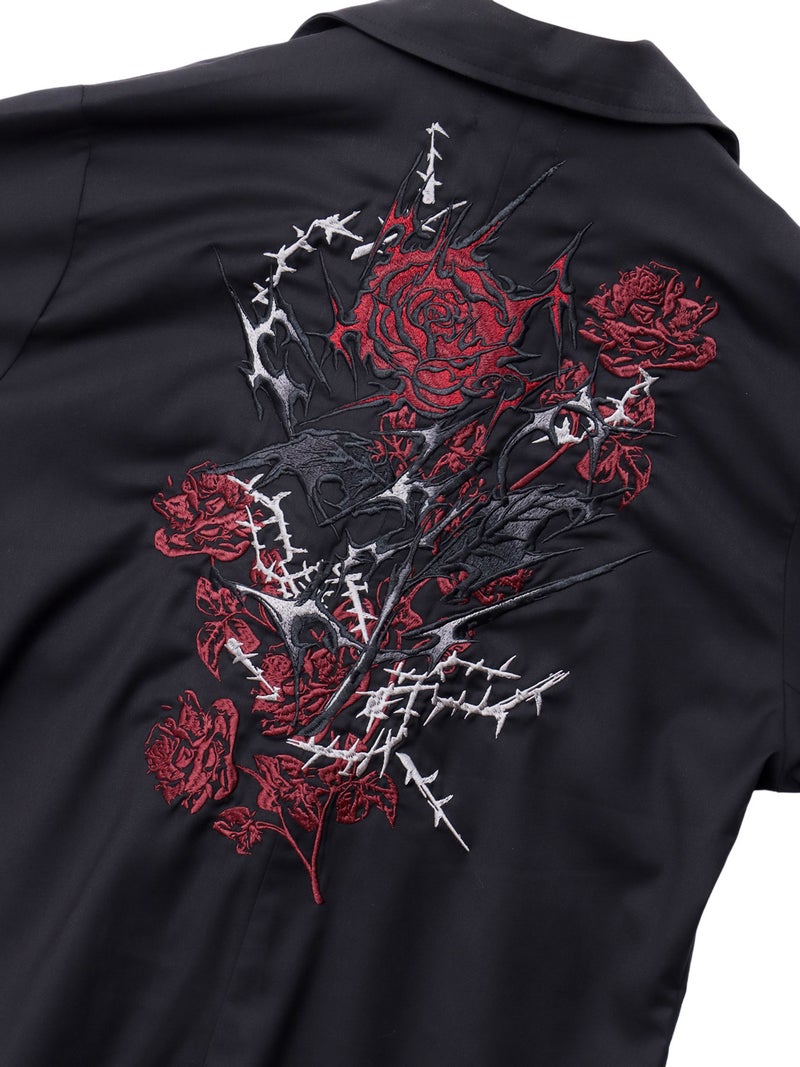 【DRASTIC GARDEN】“稲妻ノ薔薇”総刺繍BIGテーラードジャケット