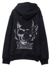 【VANSON】スカル 刺繍入りフルZIPパーカー〔別注〕