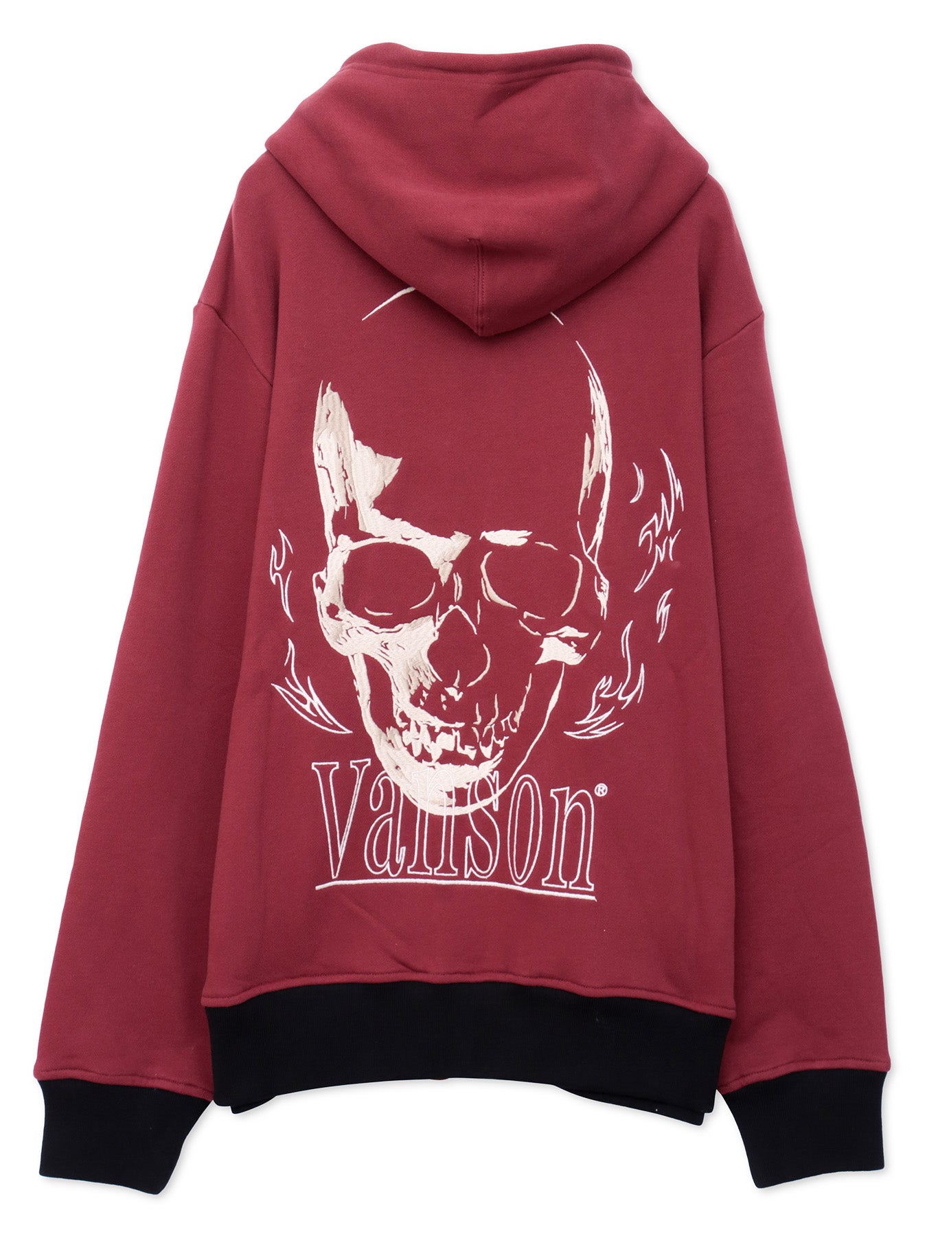 VANSON】スカル 刺繍入りフルZIPパーカー〔別注〕 | 流儀圧搾 ONLINE