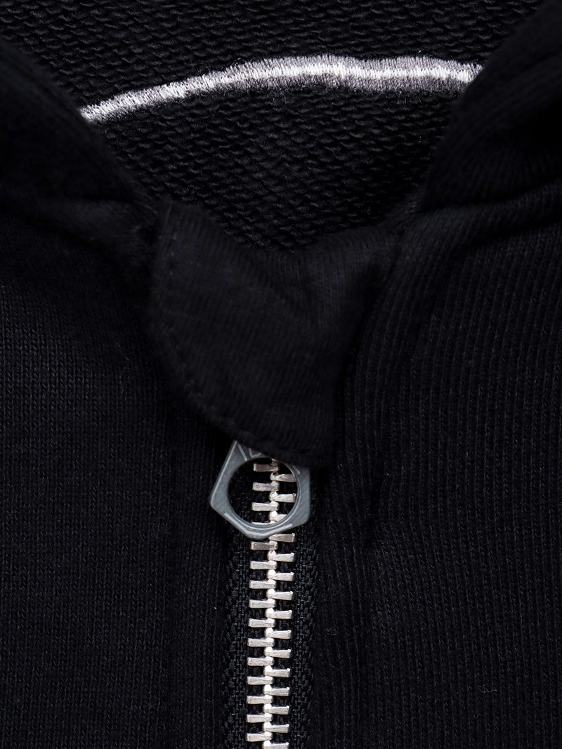 【VANSON】スカル 刺繍入りフルZIPパーカー〔別注〕