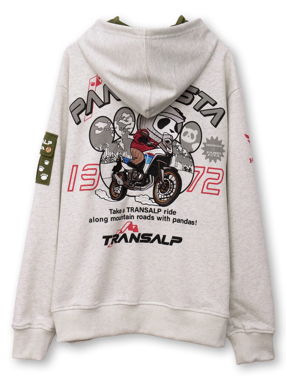 【HONDA×PANDIESTA JAPAN】“トランザルプ”刺繍入りパーカー