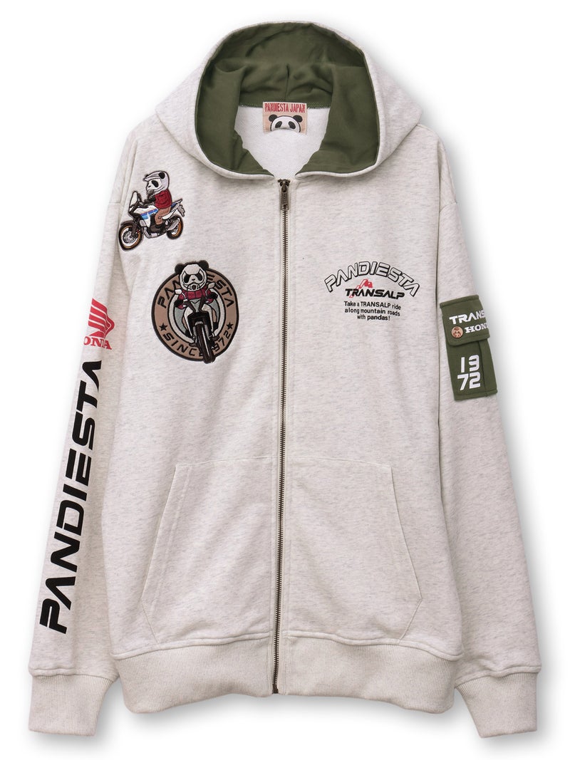 【HONDA×PANDIESTA JAPAN】“トランザルプ”刺繍入りパーカー