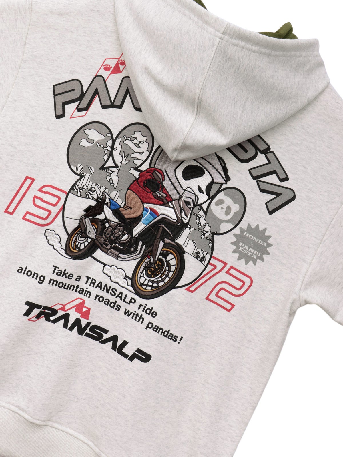 【HONDA×PANDIESTA JAPAN】“トランザルプ”刺繍入りパーカー