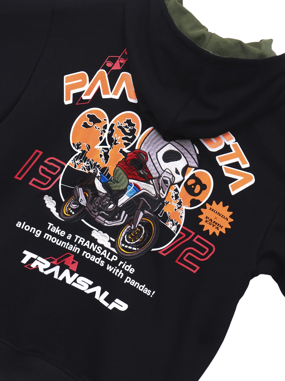 【HONDA×PANDIESTA JAPAN】“トランザルプ”刺繍入りパーカー