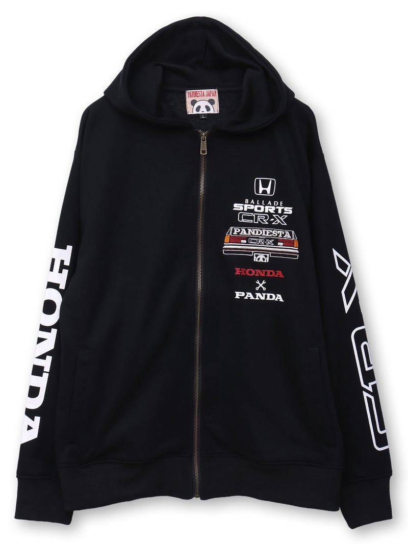 【HONDA×PANDIESTA JAPAN】“CR-X メカニック”刺繍入りZIPパーカー