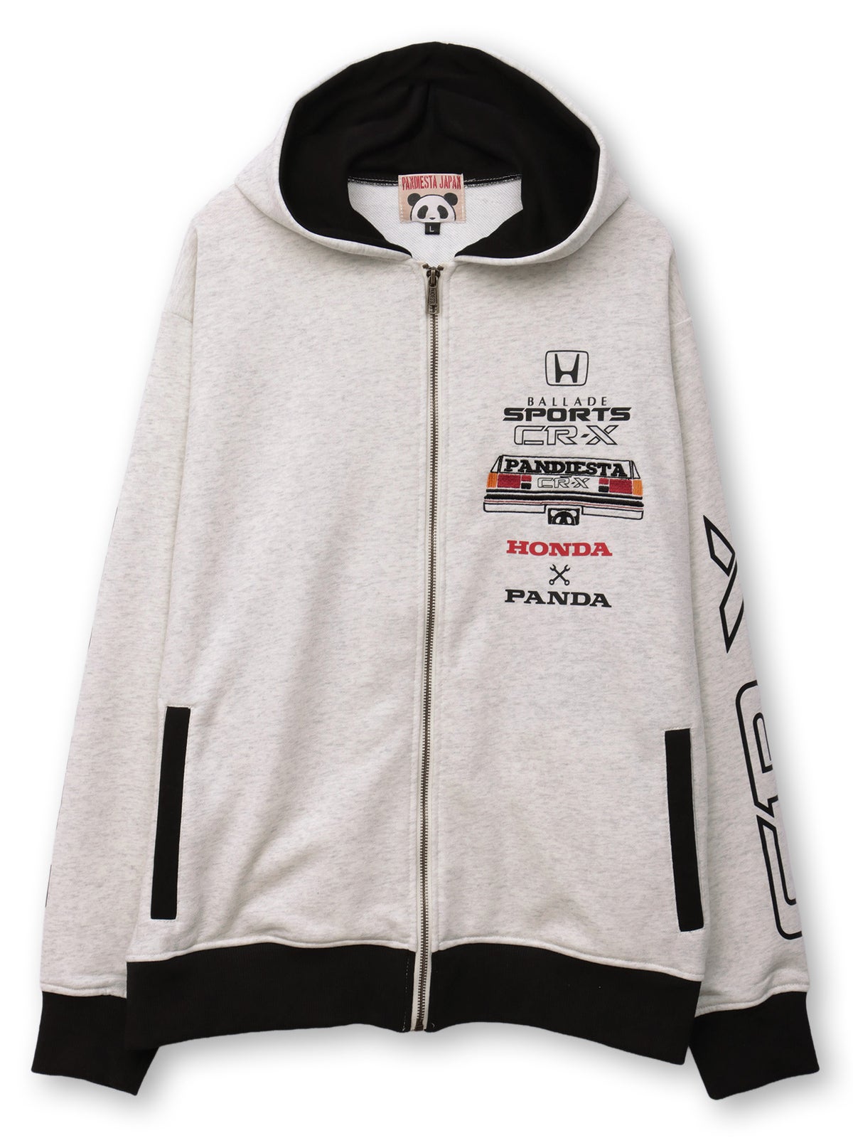 【HONDA×PANDIESTA JAPAN】“CR-X メカニック”刺繍入りZIPパーカー