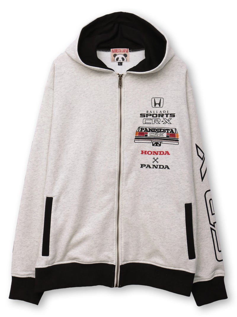 【HONDA×PANDIESTA JAPAN】“CR-X メカニック”刺繍入りZIPパーカー