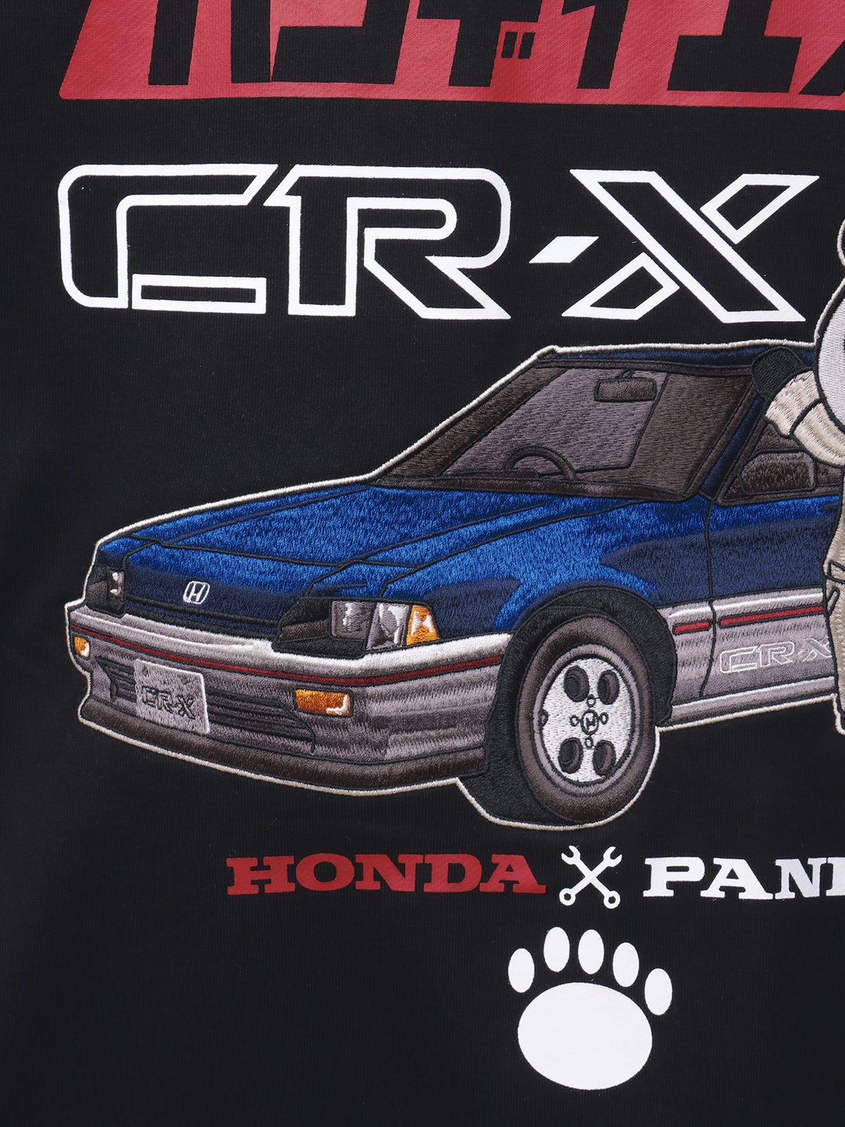 【HONDA×PANDIESTA JAPAN】“CR-X メカニック”刺繍入りZIPパーカー