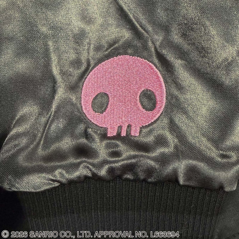 【絡繰魂・粋×KUROMI】“KUROMI SAKURA”刺繍入りリバーシブルスカジャン
