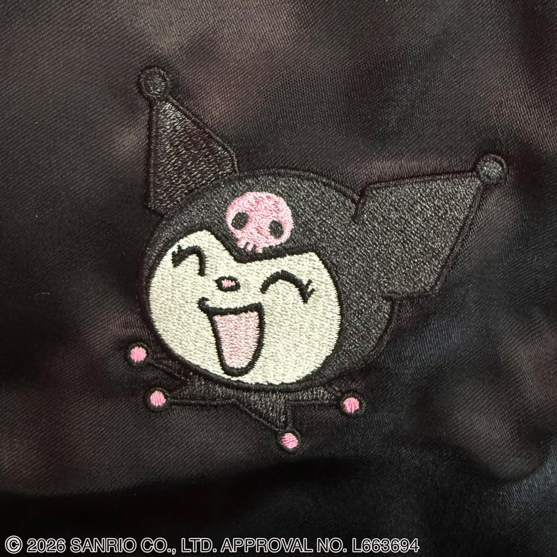 【絡繰魂・粋×KUROMI】“KUROMI SAKURA”刺繍入りリバーシブルスカジャン